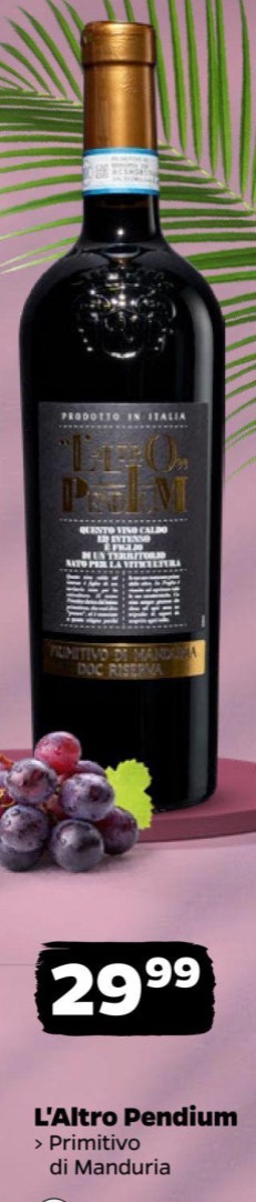Wino czerwone półwytrawne Primitivo di Manduria