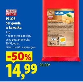 Ser żółty gouda w kawałku