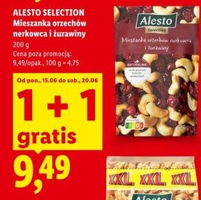 mieszanka orzechów nerkowca i żurawiny