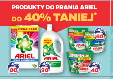 Wszystkie produkty do prania Ariel