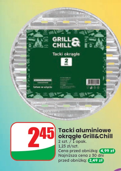 Tacki aluminiowe okrągłe