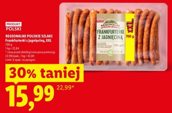frankfurterki z jagnięciną