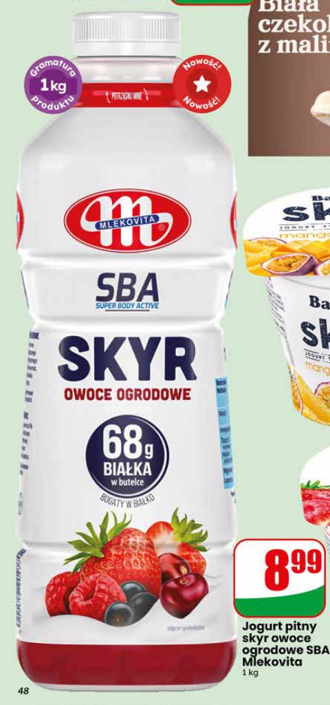 jogurt pitny skyr owoce ogrodowe