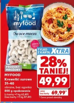 krewetki surowe obrane bez ogonka