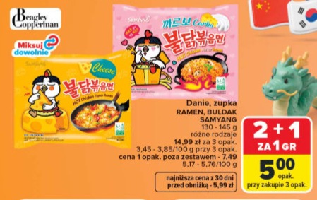 Danie, zupka ramen