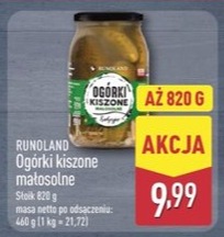 Ogórki kiszone małosolne