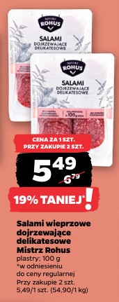 salami wieprzowe dojrzewające delikatesowe