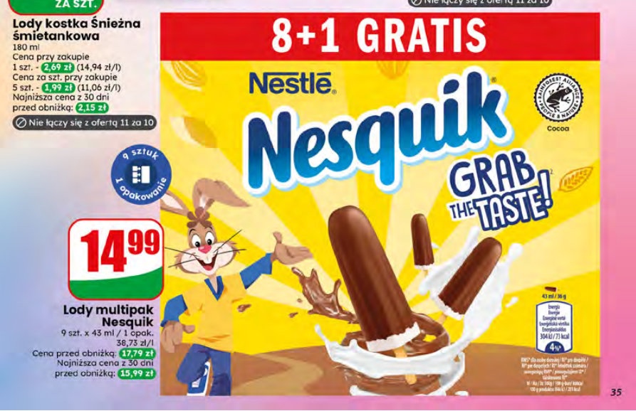 lody multipak Nesquik