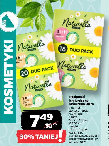 podpaski higieniczne Ultra