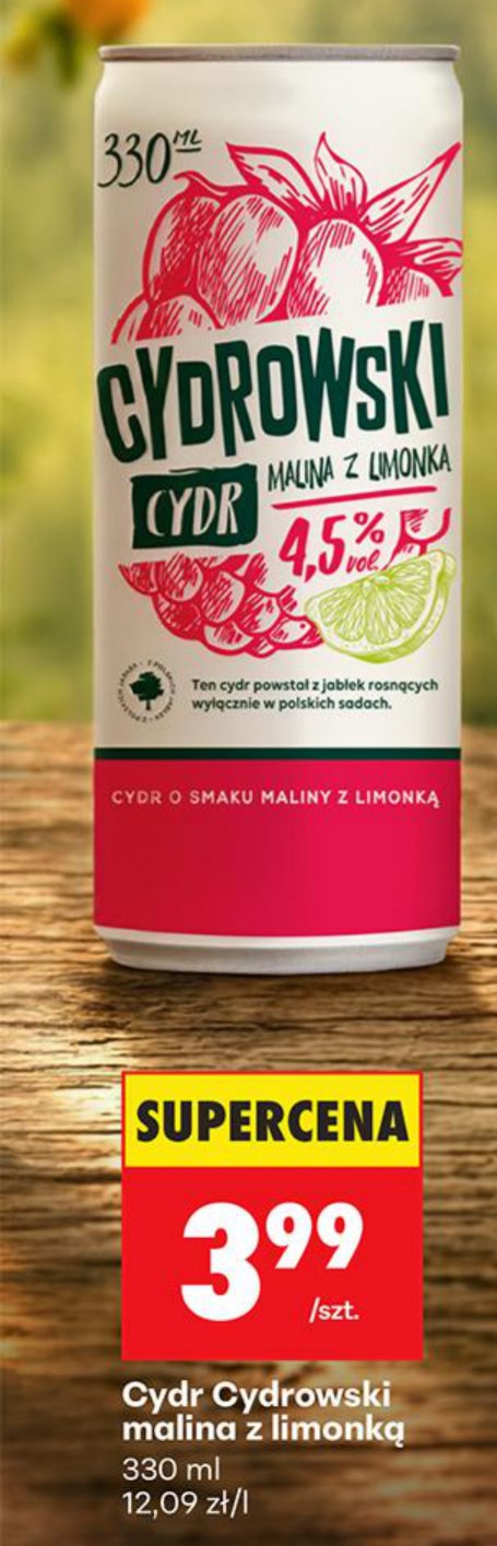 Cydr malina z limonką