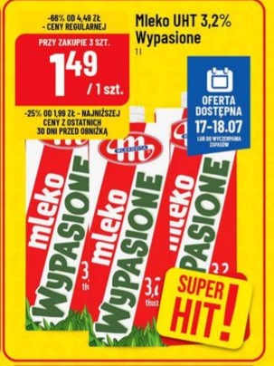 mleko UHT 3,2%