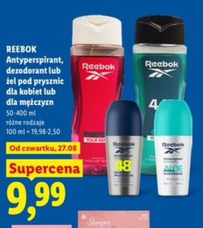 Antyperspirant, dezodorant lub żel pod prysznic