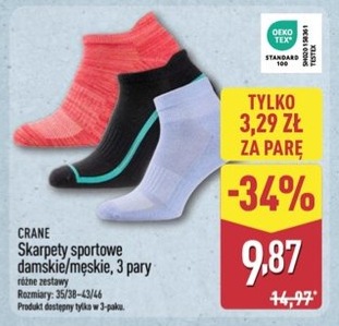 Skarpety sportowe damskie/męskie