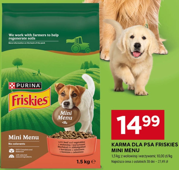 Karma dla psa Mini Menu z wołowiną i warzywami