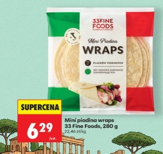 Mini piadina wraps