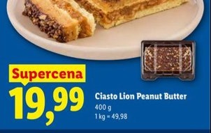 Ciasto Lion Peanut Butter