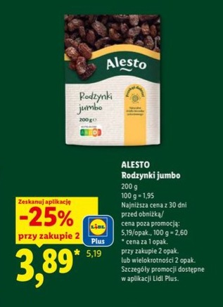 Rodzynki jumbo