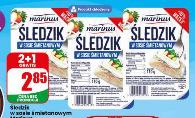 śledzik w sosie śmietanowym