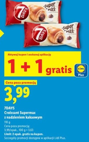 croissant Supermax z nadzieniem kakaowym