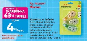 korektor w taśmie