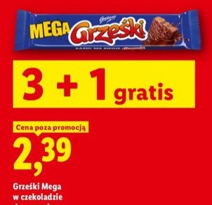 wafel Grześki Mega w czekoladzie deserowej