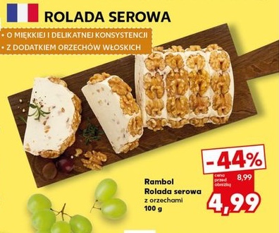 rolada serowa z orzechami