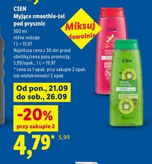 Myjące smoothie-żel pod prysznic