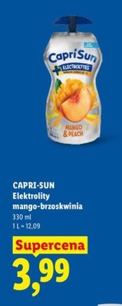 Napój owocowy z sokiem elektrolity mango-brzoskwinia