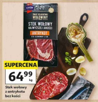 Stek wołowy z antrykotu bez kości