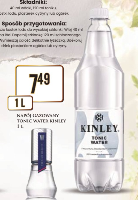 Napój gazowany tonic water