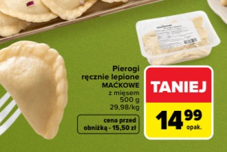 Pierogi ręcznie lepione z mięsem