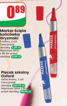 marker ścięta końcówka