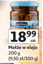 Małże w oleju