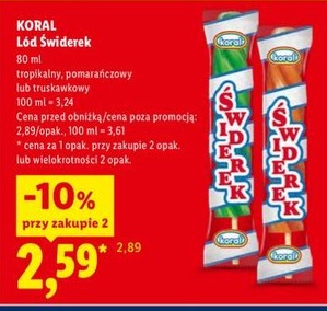 lody świderek różne rodzaje