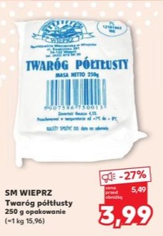 Twaróg półtłusty