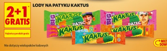 lody na patyku Kaktus