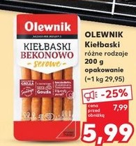 kiełbaski bekonowe serowe