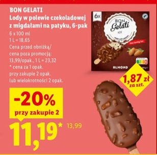 Lody w polewie czekoladowej z migdałami na patyku