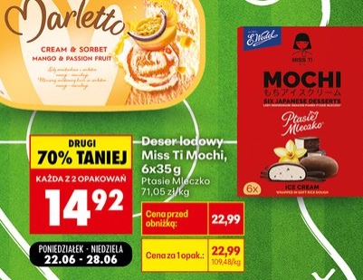 deser lodowy Mochi Ptasia Mleczko