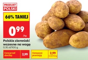 ziemniaki wczesne na wagę