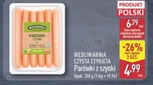 Parówki z szynki
