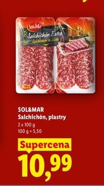 salchichón, plastry