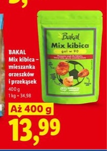 mix kibica - mieszanka orzeszków i przekąsek