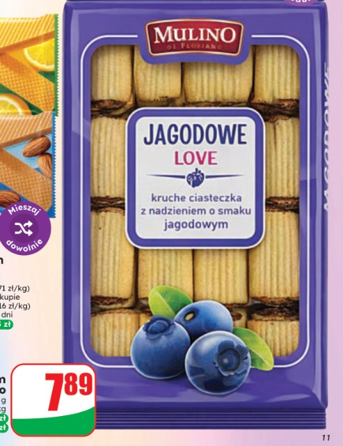 Ciastka kruche z nadzieniem jagodowym
