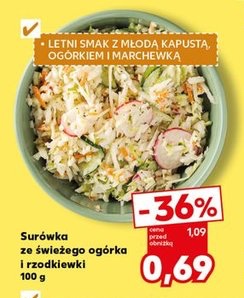 surówka ze świeżego ogórka i rzodkiewki