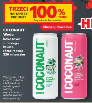 Woda kokosowa z młodego kokosa różne rodzaje