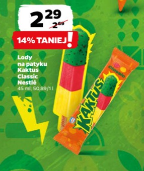 lody na patyku Kaktus Classic