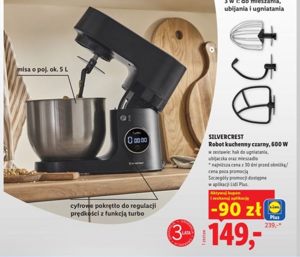 Robot kuchenny czarny