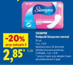 Podpaski klasyczne normal