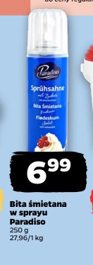 bita śmietana w sprayu